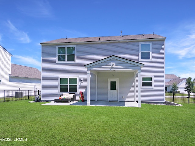 62 Keowee Ln, Beaufort, SC 29906 - rear view of house featuring a patio area and a fenced backyard