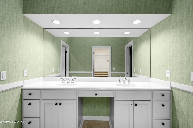 2 Doe Pt, Dataw Island, SC 29920 - bathroom with recessed lighting and double vanity
