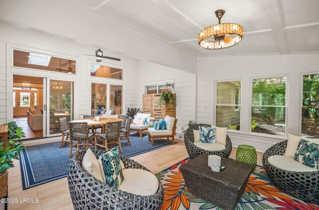 1 Wild Magnolia Ct, Okatie, SC 29909 - sunroom with a chandelier and plenty of natural light