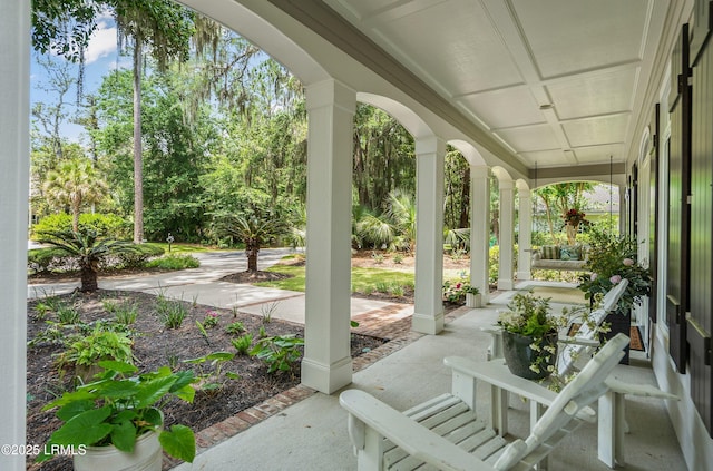 1 Wild Magnolia Ct, Okatie, SC 29909 - view of patio / terrace with a porch