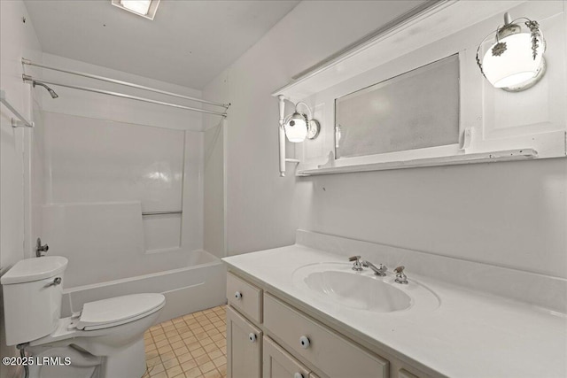 10 Broomfield Ln, Beaufort, SC 29907 - full bathroom featuring toilet, vanity, shower / washtub combination, and tile patterned floors