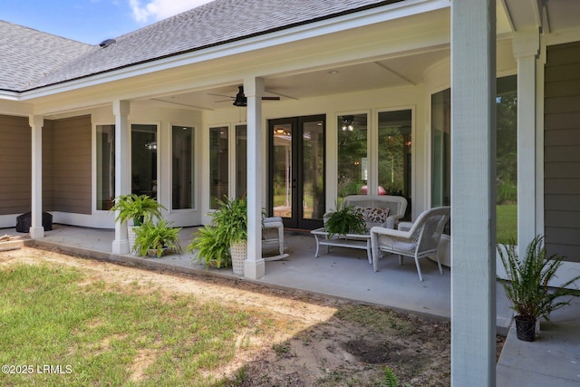 100 Drayton Dr, Ridgeland, SC 29936 - view of patio / terrace featuring ceiling fan