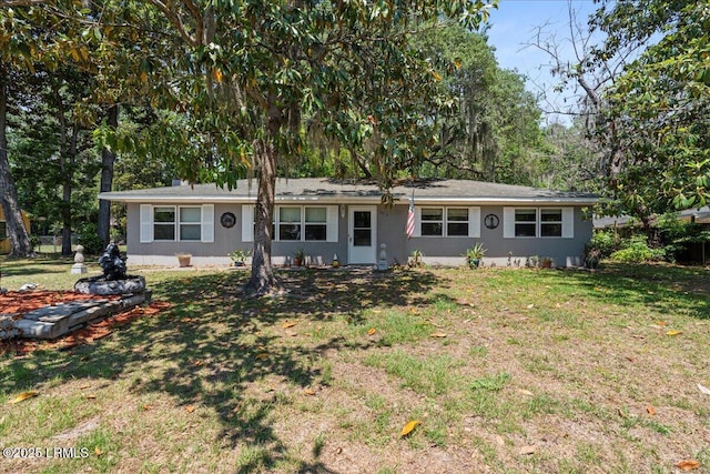 3003 Cherry Blvd, Beaufort, SC 29902 - single story home featuring a front lawn and stucco siding