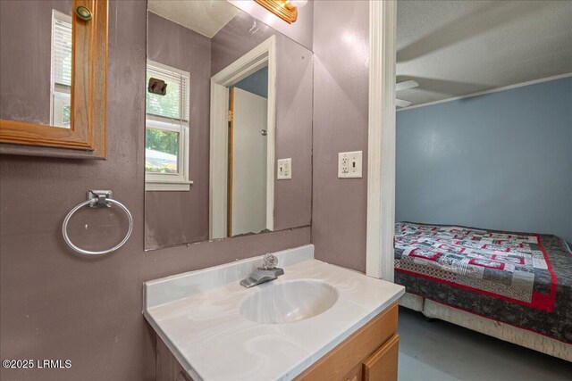 3003 Cherry Blvd, Beaufort, SC 29902 - bathroom featuring vanity and a textured ceiling