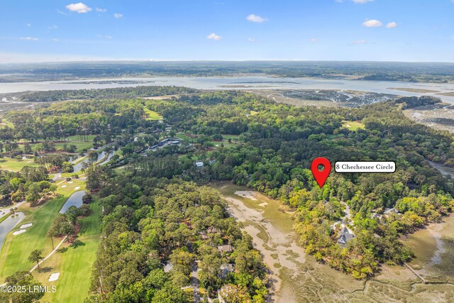 8 Chechessee Cir, Okatie, SC 29909 - bird's eye view with a water view and view of golf course