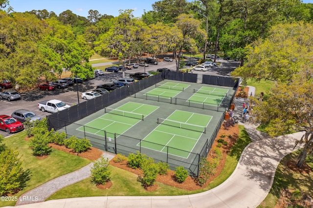 8 Chechessee Cir, Okatie, SC 29909 - view of tennis court featuring fence
