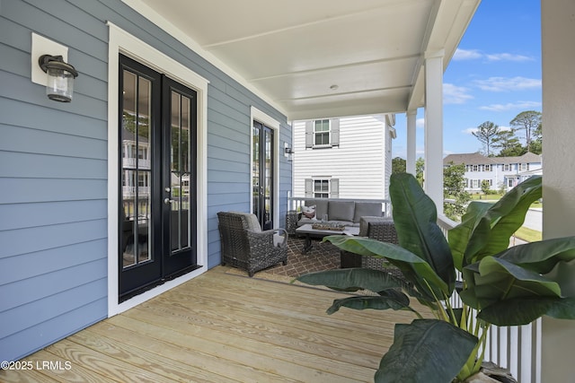 6 Skipperling Ct, Bluffton, SC 29909 - wooden porch with french doors