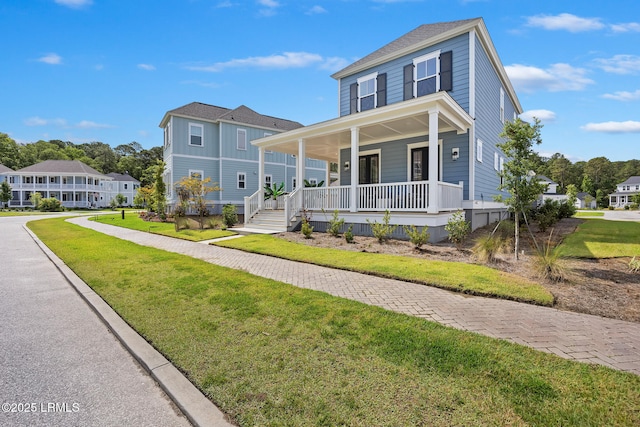 6 Skipperling Ct, Bluffton, SC 29909 - view of front of home featuring a porch and a front lawn