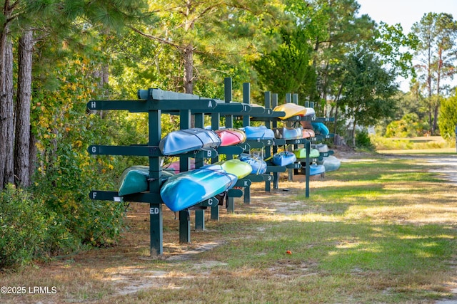 communal playground with a yard