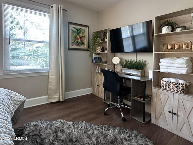 2410 Pine Ct N, Beaufort, SC 29902 - office space with dark wood finished floors and baseboards