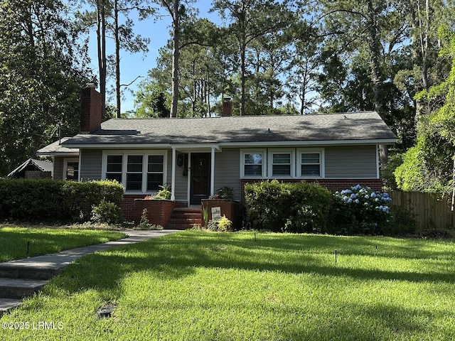 2410 Pine Ct N, Beaufort, SC 29902 - view of front of property with a chimney and brick siding