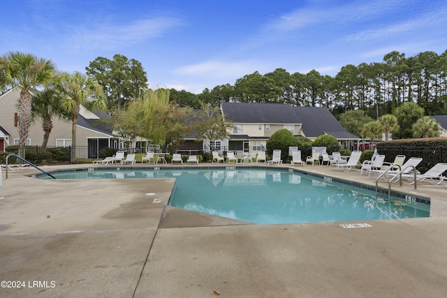 view of pool with a patio area