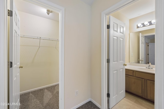 bathroom featuring vanity