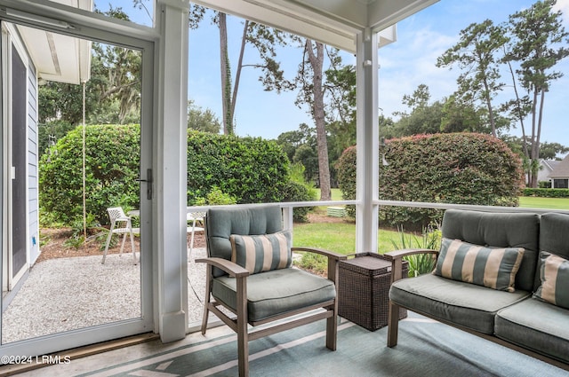 sunroom with a wealth of natural light