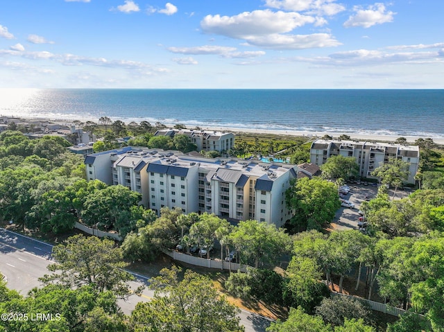 21 S Forest Beach Dr Unit 235, Hilton Head Island, SC 29928 - birds eye view of property featuring a water view