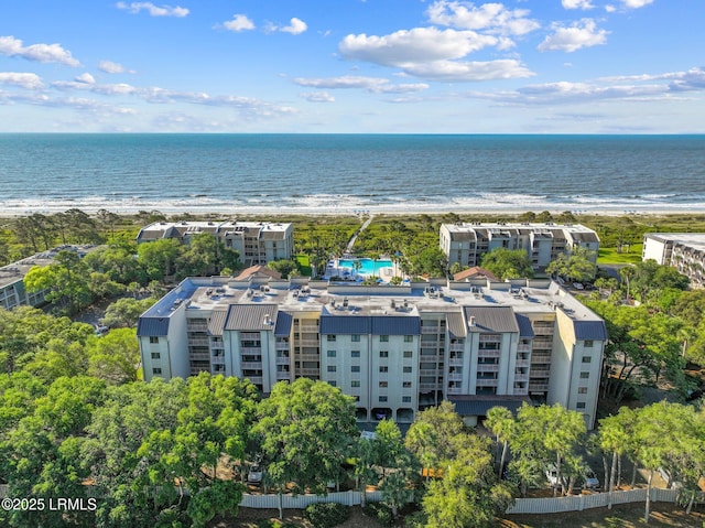 21 S Forest Beach Dr Unit 235, Hilton Head Island, SC 29928 - drone / aerial view with a water view