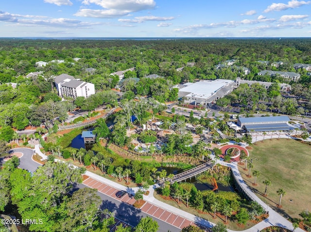 21 S Forest Beach Dr Unit 235, Hilton Head Island, SC 29928 - aerial view featuring a wooded view