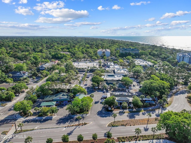 21 S Forest Beach Dr Unit 235, Hilton Head Island, SC 29928 - bird's eye view with a forest view and a water view