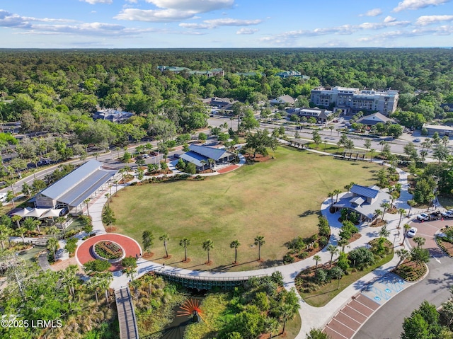 21 S Forest Beach Dr Unit 235, Hilton Head Island, SC 29928 - birds eye view of property with a wooded view
