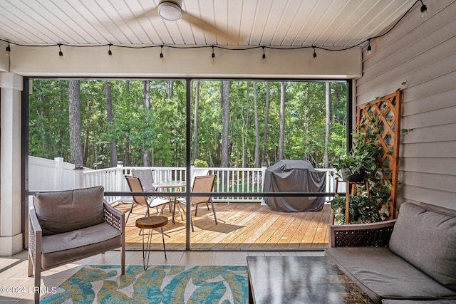 view of sunroom / solarium