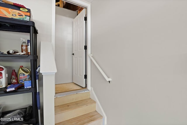 127 Kings Creek Dr, Bluffton, SC 29909 - staircase featuring wood finished floors