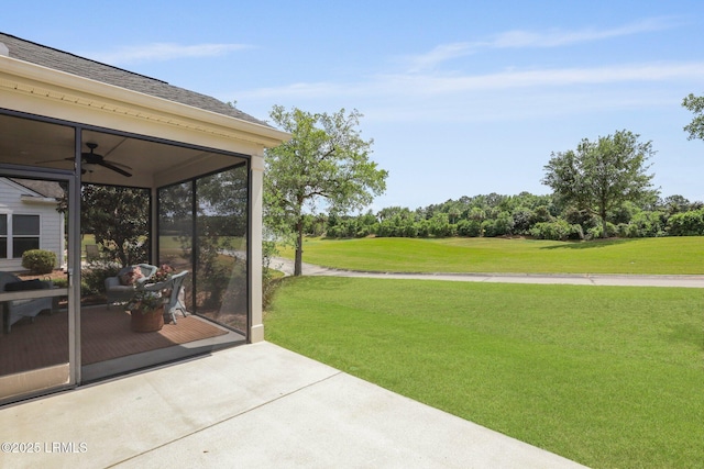 127 Kings Creek Dr, Bluffton, SC 29909 - view of yard featuring ceiling fan and a patio area