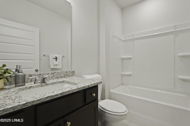 264 Aurora Way, Bluffton, SC 29909 - full bathroom with toilet, vanity, washtub / shower combination, and tile patterned floors