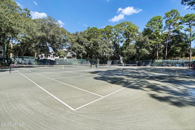 view of sport court