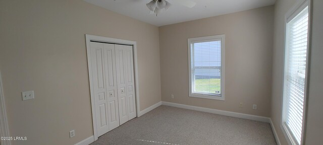 25 Kings Cross Ct, Beaufort, SC 29902 - unfurnished bedroom with a closet, carpet floors, and baseboards