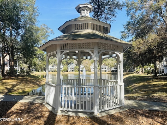 40 Victoria Square Dr, Hilton Head Island, SC 29926 - view of home's community featuring a gazebo and a water view