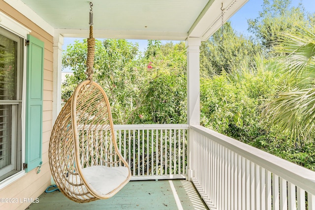view of balcony