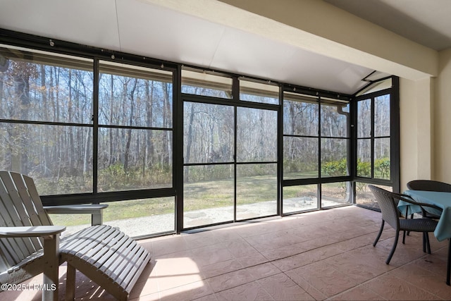 view of sunroom