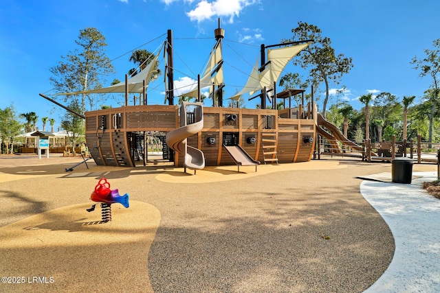 view of jungle gym