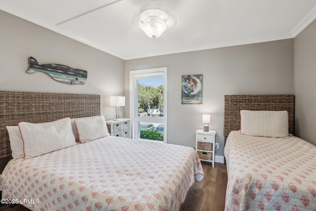 21 S Forest Beach Dr Unit 210, Hilton Head Island, SC 29928 - bedroom with wood finished floors and ornamental molding
