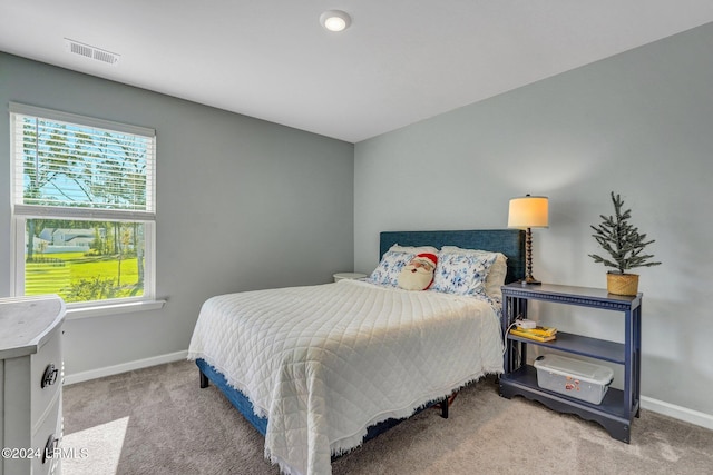 bedroom featuring carpet