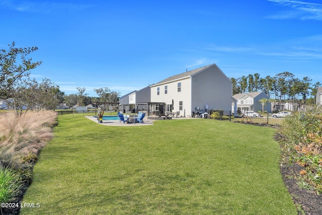 view of yard with a patio