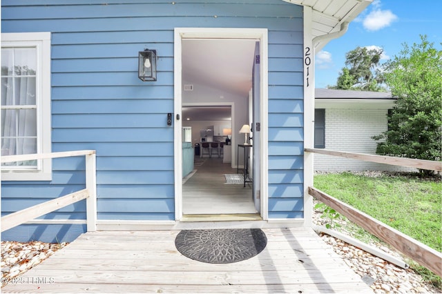 view of entrance to property