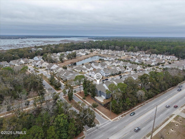 3614 Oyster Bluff Dr, Beaufort, SC 29907 - aerial view with a residential view and a water view