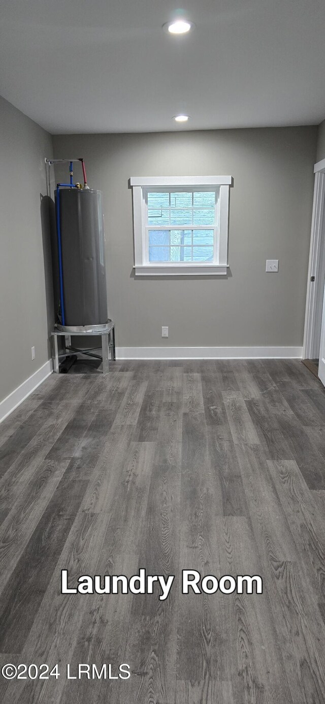 empty room featuring hardwood / wood-style floors