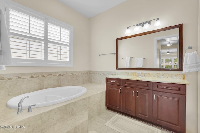222 Hampton Lake Dr, Bluffton, SC 29910 - full bathroom with vanity and a garden tub