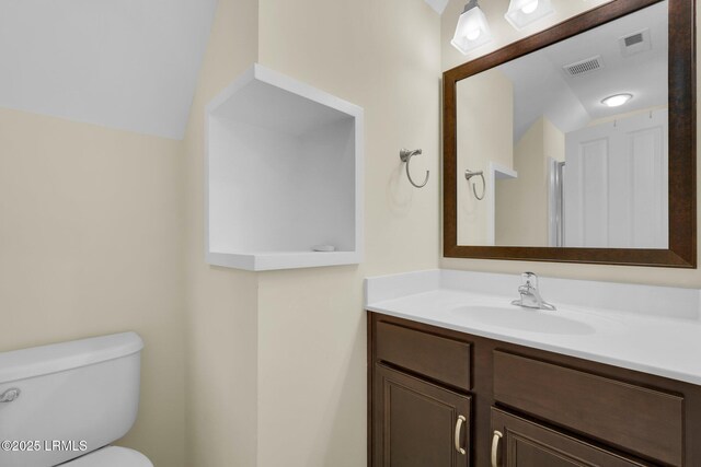 222 Hampton Lake Dr, Bluffton, SC 29910 - bathroom with vanity, toilet, and visible vents