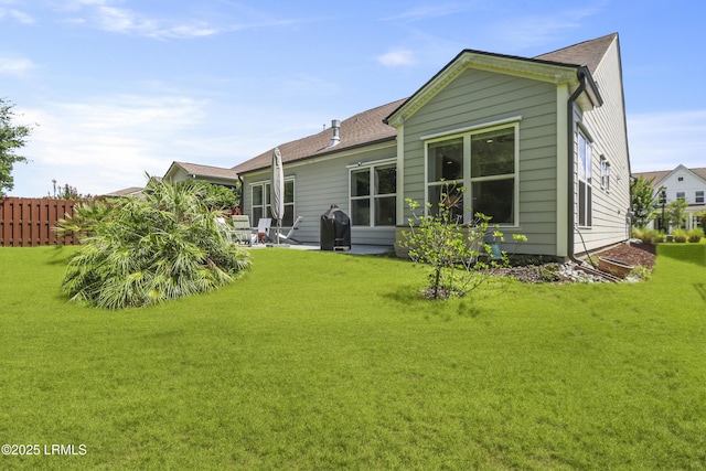 223 Rudder Run, Bluffton, SC 29910 - back of property featuring a patio and a shingled roof