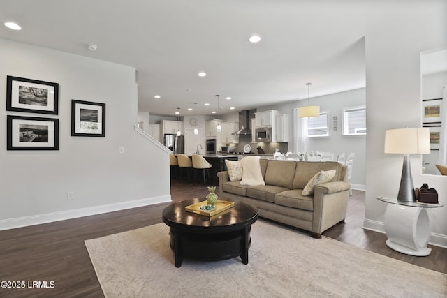 223 Rudder Run, Bluffton, SC 29910 - living room with wood finished floors and recessed lighting