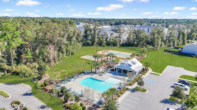 223 Rudder Run, Bluffton, SC 29910 - aerial view of a pool
