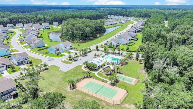 223 Rudder Run, Bluffton, SC 29910 - aerial view of property and surrounding area with a large body of water and nearby suburban area