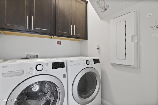 223 Rudder Run, Bluffton, SC 29910 - washroom with cabinet space and washer and clothes dryer