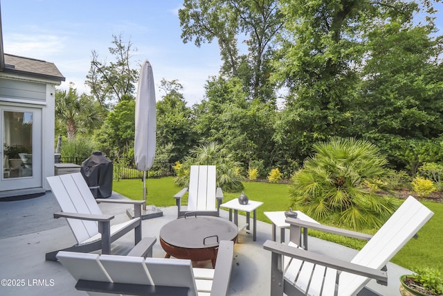 223 Rudder Run, Bluffton, SC 29910 - view of patio featuring grilling area