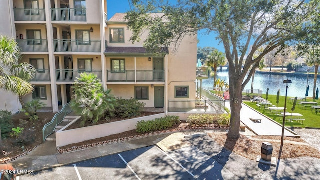 view of property featuring a water view