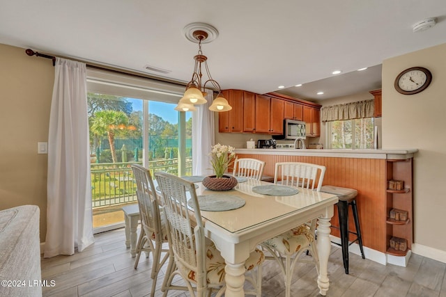 view of dining room