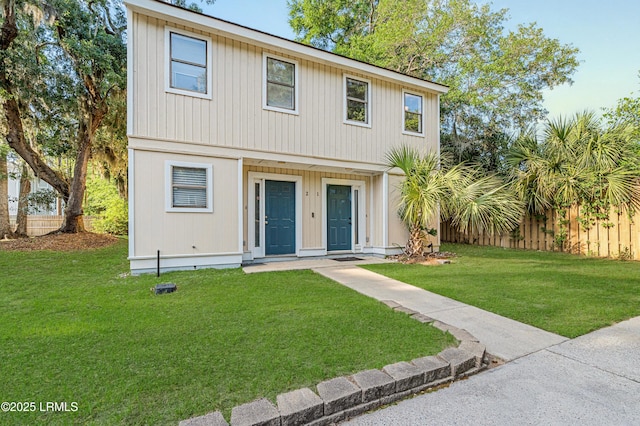 2304 Pine Ct S Unit 1, Beaufort, SC 29902 - view of front facade featuring a front lawn